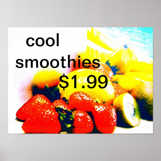 Affiches smoothies cool (Devant)