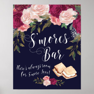 Affiches Smores Barre signe marine floral mariage