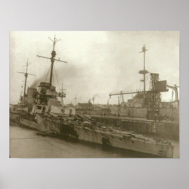 Affiches SMS Seydlitz après Jutland (Devant)
