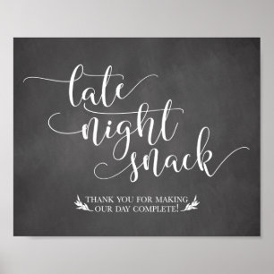 Affiches Snacks de fin de nuit Symbole préféré