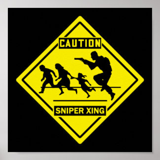 Affiches Sniper Xing - Mur / Panneau de porte