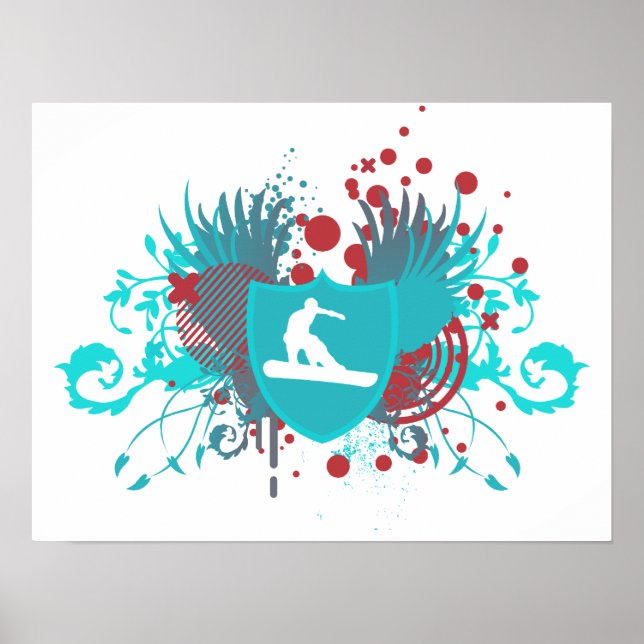 Affiches snowboard hi-fi (Devant)