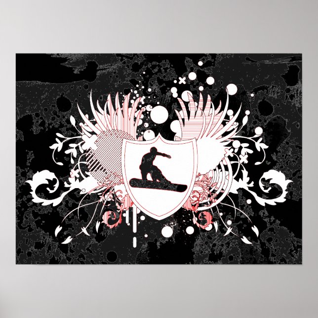 Affiches snowboard hi-fi (Devant)