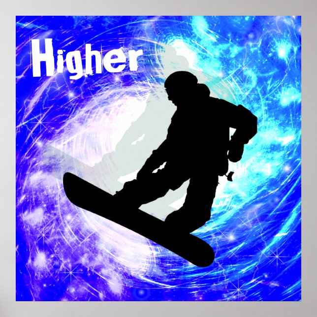 Affiches Snowboarder (Devant)