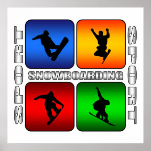 Affiches Snowboarding spectaculaire