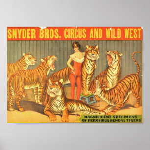 Affiches Snyder Bros. Cirque et ouest sauvage