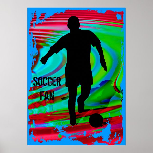 Affiches Soccer Player & Radical Rainbow (Devant)