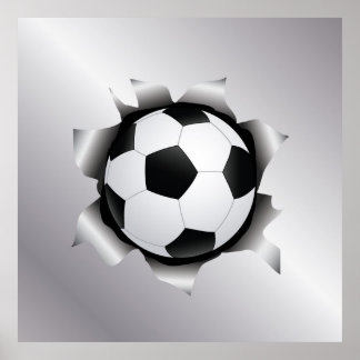 Affiches soccer sur tôle