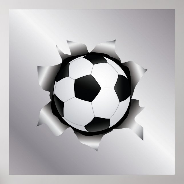 Affiches soccer sur tôle (Devant)