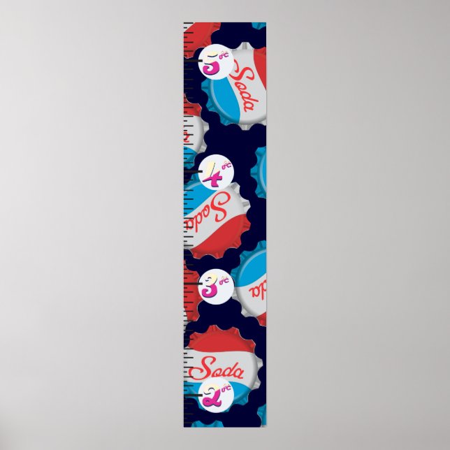 Affiches soda casquette Growth Chart. (Devant)