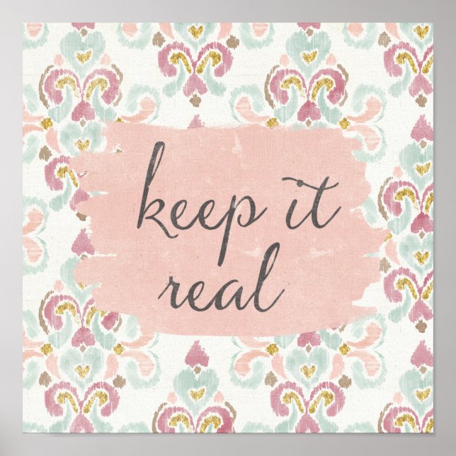 Affiches Soft deco III | Keep It Real (Devant)