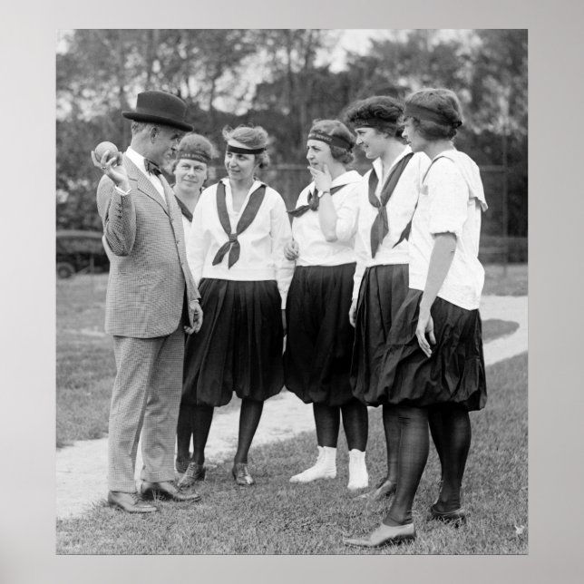 Affiches Softball féminin, 1919 (Devant)