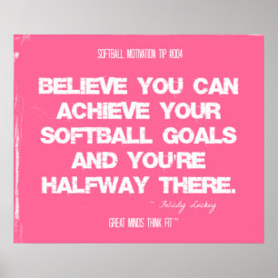 Affiches Softball Quotes in Threads 004