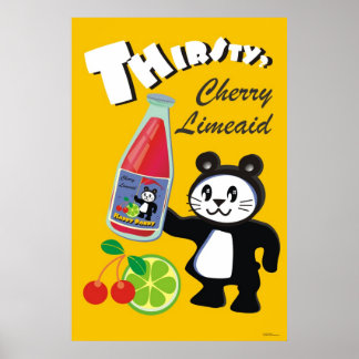 Affiches Soif ? Happy Pandy Cherry Limeaid