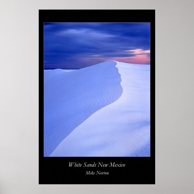 Affiches Soirée de sable blanc Nouveau-Mexique (Devant)