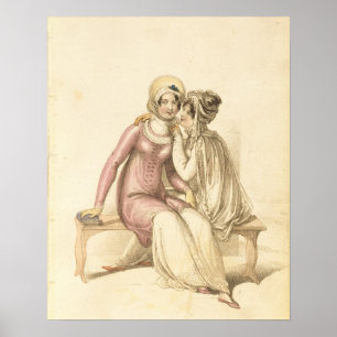 Affiches Soirée, promenade ou costumes de plage de mer, mod