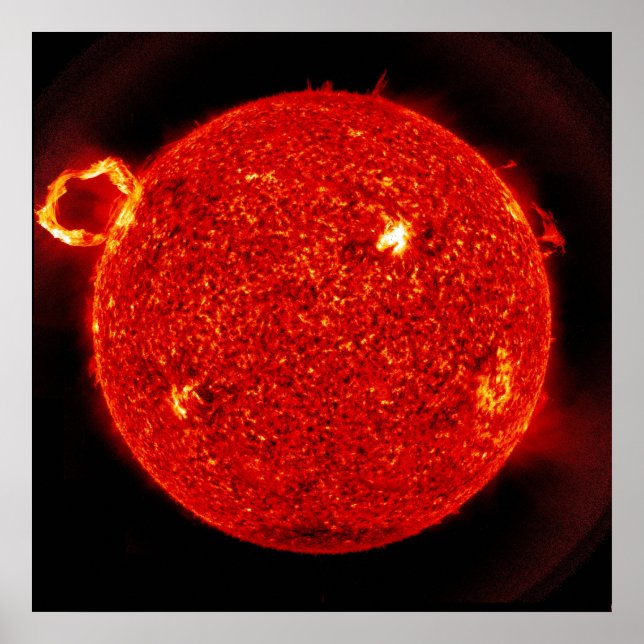Affiches Solar Flare Being Emitted from our Sun (Devant)