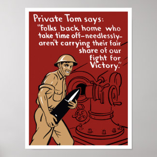 Affiches Soldat Tom — Deuxième Guerre mondiale