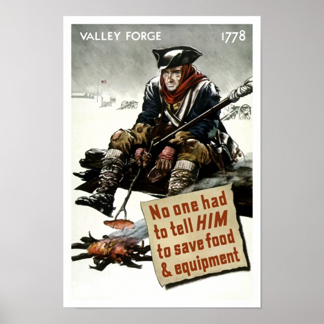 Affiches Soldat Valley Forge — 2ÈME GUERRE MONDIALE Propaga (Devant)