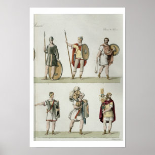 Affiches Soldats romains, détail du plat 2, classe 5 de PA