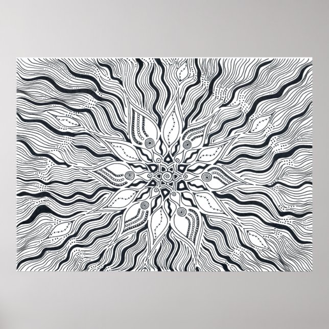 Affiches soleil central (Devant)