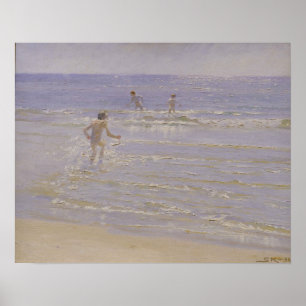 Affiches Soleil chez Skagen : Garçons nageant, 1892