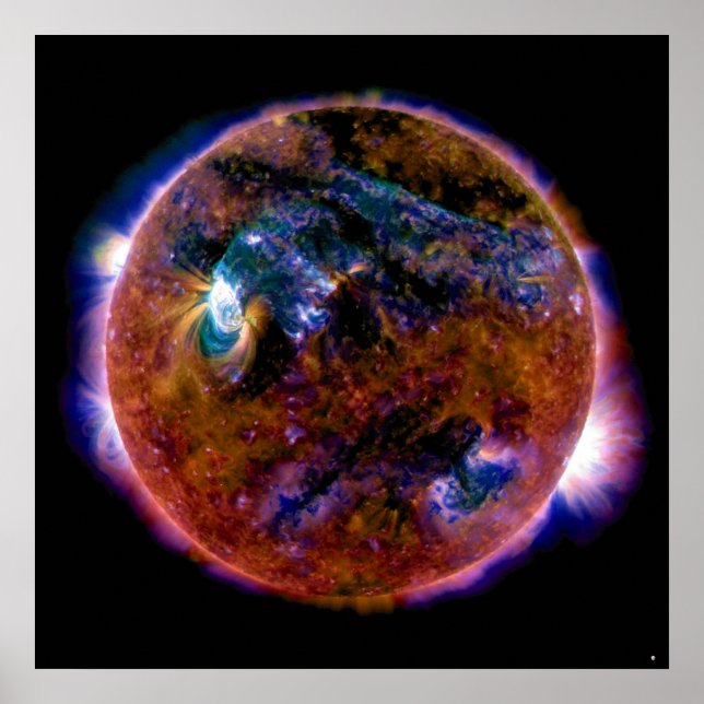 Affiches Soleil dans le spectre magnétique (Devant)