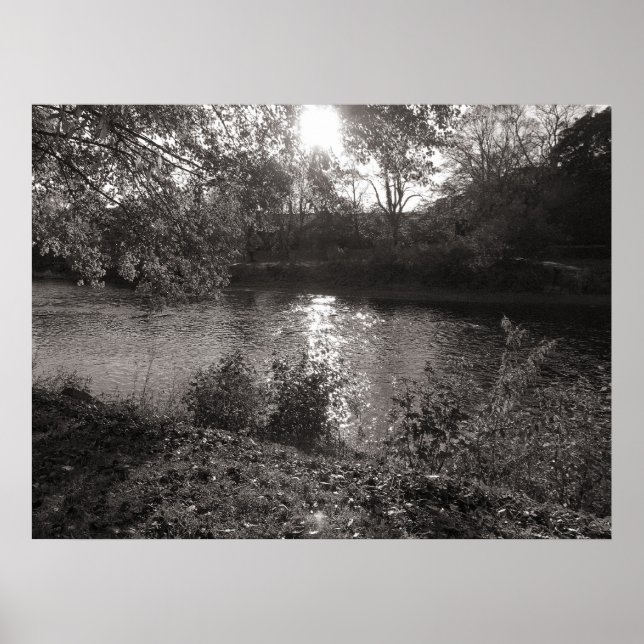 Affiches Soleil sur le Taff, Bute Park, Cardiff (Devant)