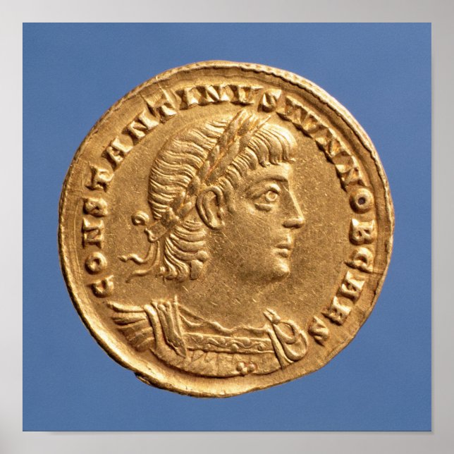Affiches Solidus de Constantine II César cuirassé (Devant)