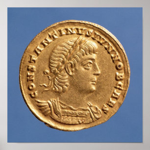 Affiches Solidus de Constantine II César cuirassed
