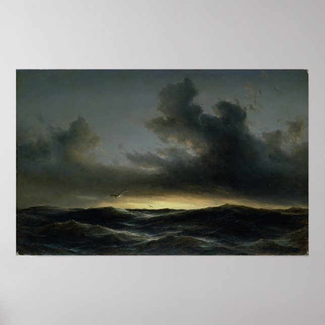 Affiches Solitude marine, 1852 (Devant)