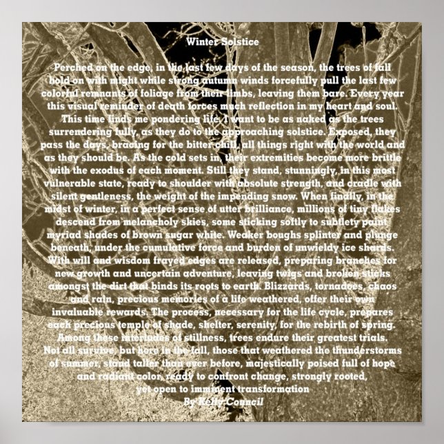 Affiches Solstice d'hiver (Devant)