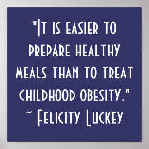 Affiches Solutions pour l'obésité infantile