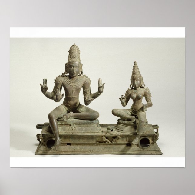 Affiches Somaskanda, Chola, Tamil Nadu (bronze) (Devant)