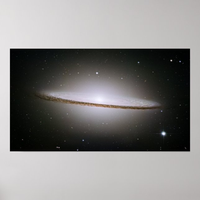 Affiches Sombrero Galaxy (télescope Hubble) (Devant)