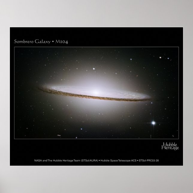 Affiches SombreroGalaxyM104-2003-28a (Devant)