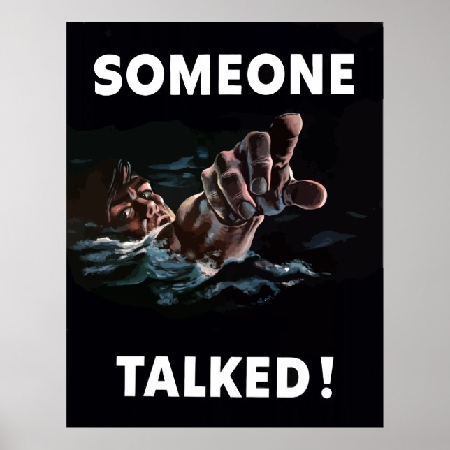Affiches Someone Talked (Devant)