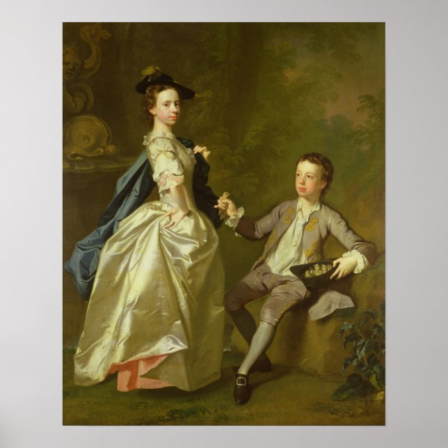 Affiches Son Honneur. Rachel Hamilton et son frère (Devant)