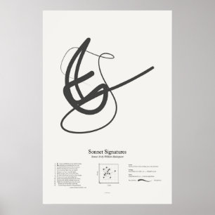 Affiches Sonnet Signatures : Sonnet 36