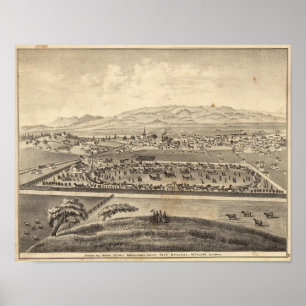 Affiches Sonoma et société agricole de secteur de Marin