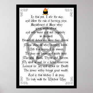 Affiches Sorcière de cuisine