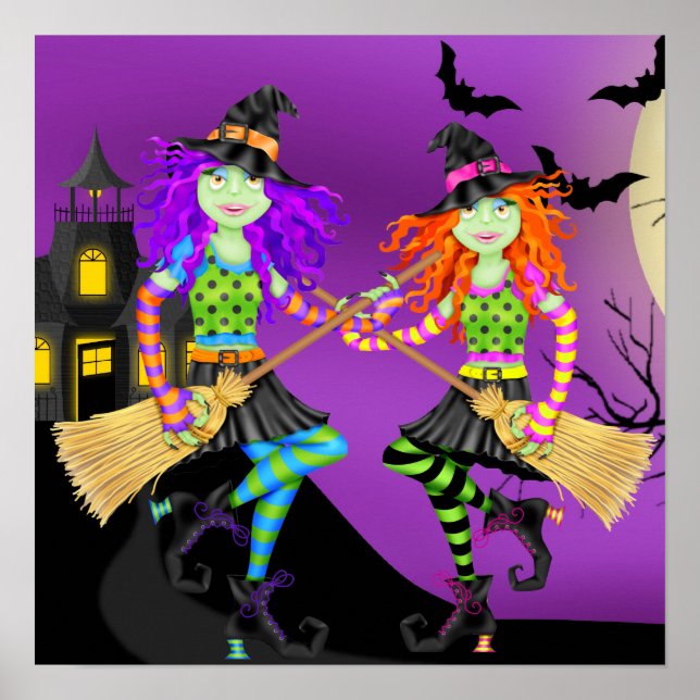 Affiches Sorcière Rockin' Halloween - SRF (Devant)