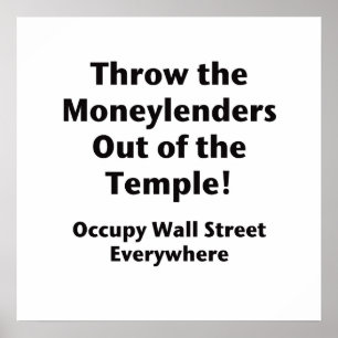 Affiches Sortez les Moneylenders du Temple ! Occupy