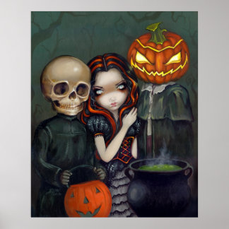 Affiches Sortie de la fiche ou traitement de l'halloween Ar