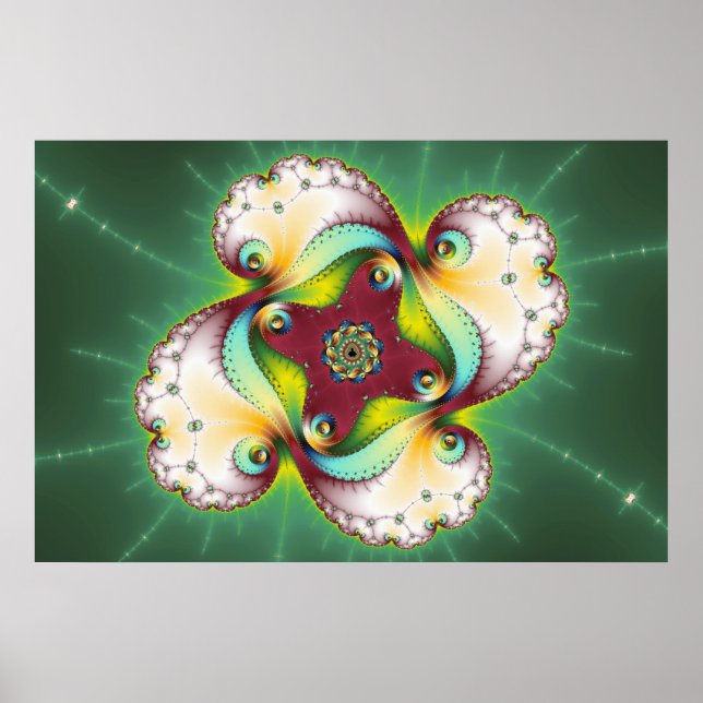 Affiches Soubltle Glow - Fractal Art (Devant)