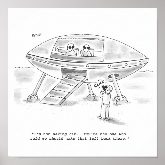 Affiches soucoupe perdue (Devant)