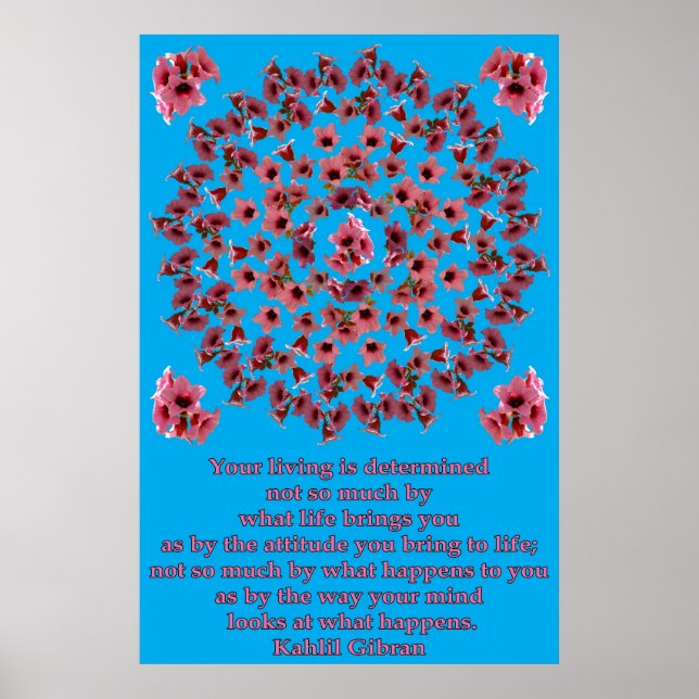 AFFICHES SOUFFLE D'ARBRE ROSE MANDALA 1 (Devant)