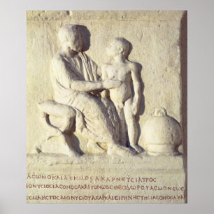 Affiches Soulagement dépeignant une visite au docteur