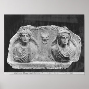 Affiches Soulagement funéraire d'un couple, de Palmyra, la