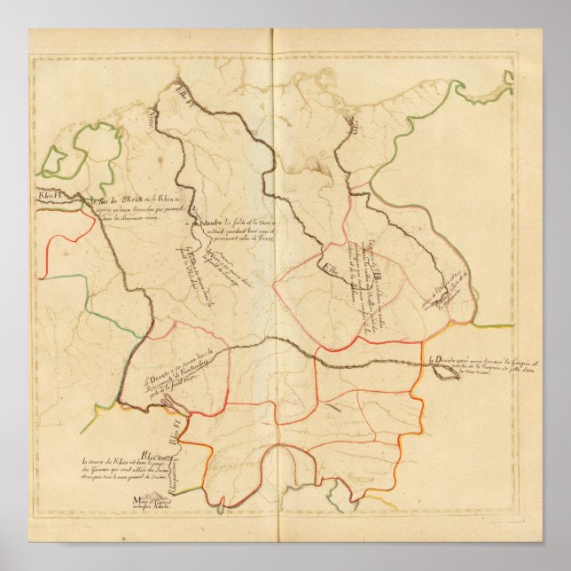 Affiches Sources des rivières allemandes (Devant)